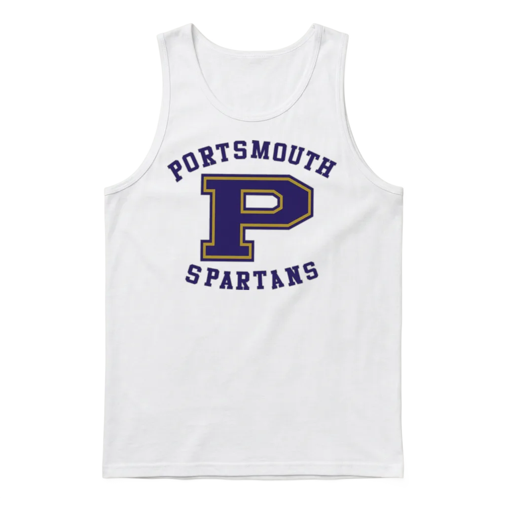 Old School Lions Portsmouth Spartans Unisex Tank Top - White