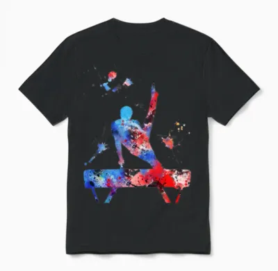 Horse Balance Male Unisex T-Shirt - Black