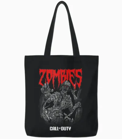 Call of Duty Zombies Gaming Tote Bags - Black