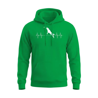 Dog Training Dog Trainer Dog Heart Line Gift Unisex Hoodie - Irish Green