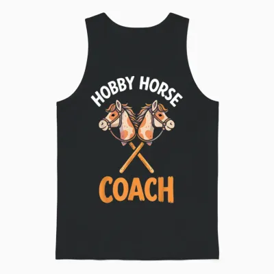 Hobby Horsing Steckenpferd Pferde Trainer Trainerin Coach Unisex Tank Top - Black