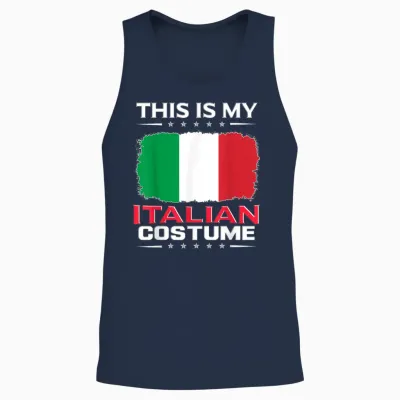 Das Ist Mein Italienisches Kostüm Italy T-Shirt, Black Unisex Tank Top - Navy