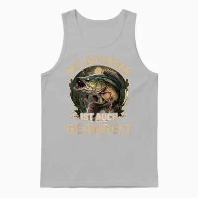 Angler Angeln Lustige Angelsprüche Geschenk, Lustiges Angel T-Shirt, Schwarz, S Unisex Tank Top - Ash