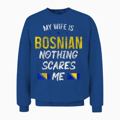 Bosnien Herzegowina Bosnische Frau Stolz Wurzeln Lustig Unisex Sweatshirt - Royal