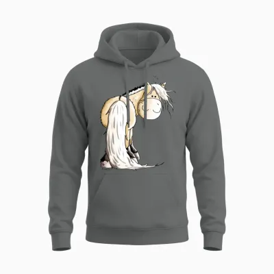Funny Norwegian Fjord Horse Unisex Hoodie - Graphite Heather