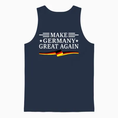 Make Germany Great Again Design Slogan Heimat Deutschland Unisex Tank Top - Navy
