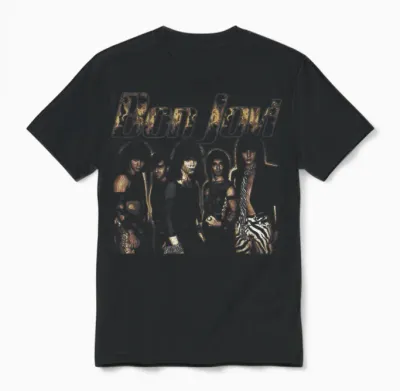 Official Bon Jovi Flames Unisex T-Shirt - Black
