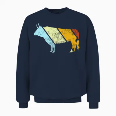 Bull Retro Unisex Sweatshirt - Navy