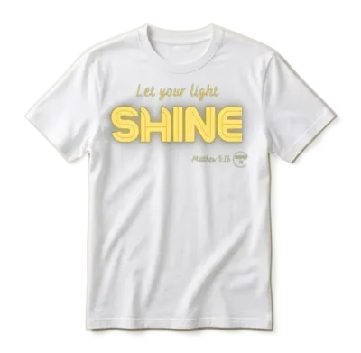 Let Your Light Shine Unisex T-Shirt - White