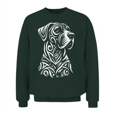 Tribal Great Dane Unisex Sweatshirt - Forest