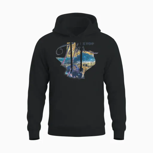 Zz Top Tejas T-Shirt, White, S Unisex Hoodie - Black