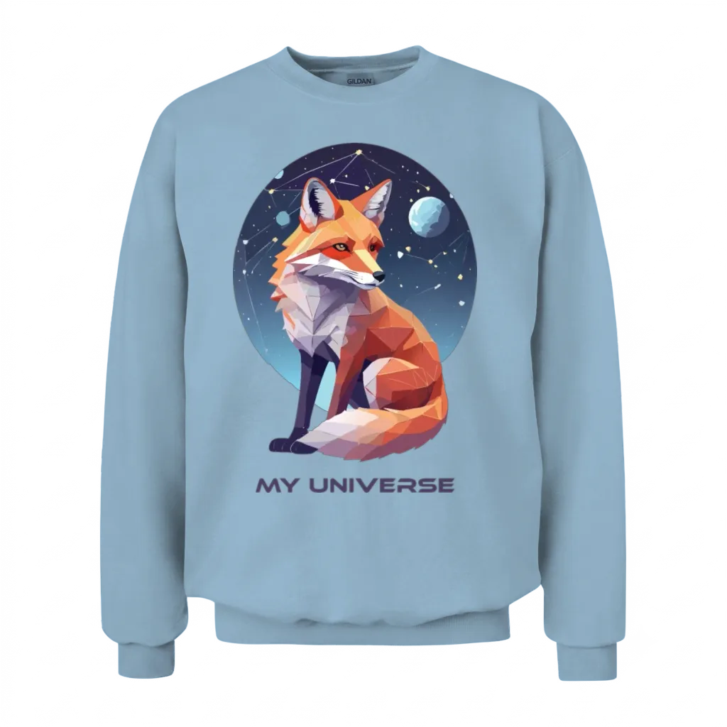 Space Animal Designs for Gifts Unisex Sweatshirt - Light Blue