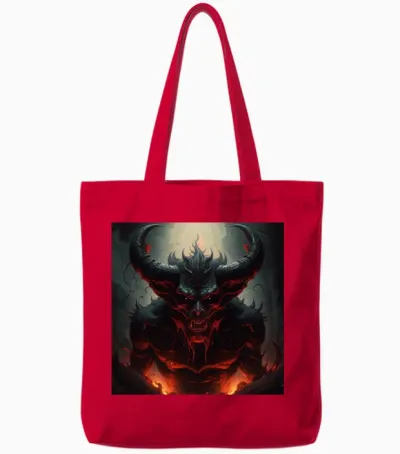 Daemon Tote Bags - Red