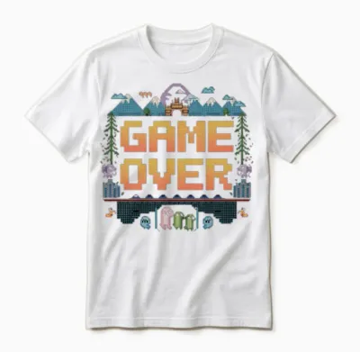 Nostalgic Retro Gamer Apparel Unisex T-Shirt - White