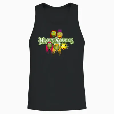 Heavysaurus Exclusive Merch T-Shirt, Black Unisex Tank Top - Black