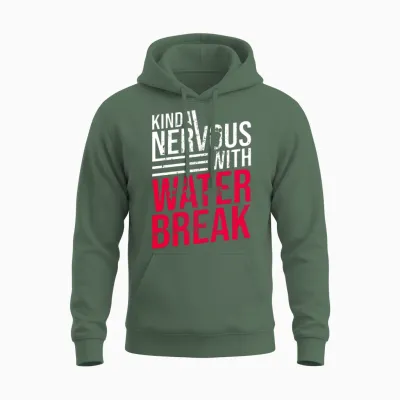 Pregnancy Funny Announcement Reveal Unisex Hoodie - Military Green