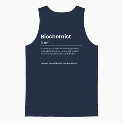 Funny Biochemist Unisex Tank Top - Navy