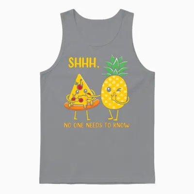 Funny Pizza Lovers Unisex Tank Top - Sport Grey