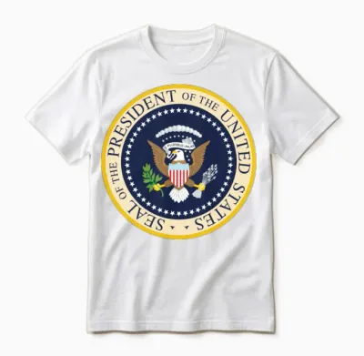 Seal of the President the United States 4th July Unisex T-Shirt - White