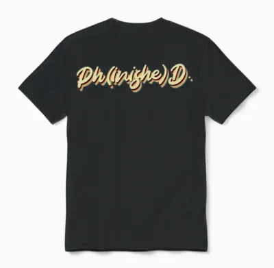 Phinished Finished Graduation Doctor Degree Ph.d Unisex T-Shirt - Black