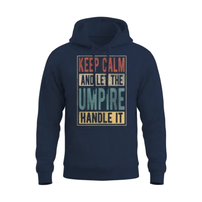 Umpire Retro Gift Unisex Hoodie - Navy