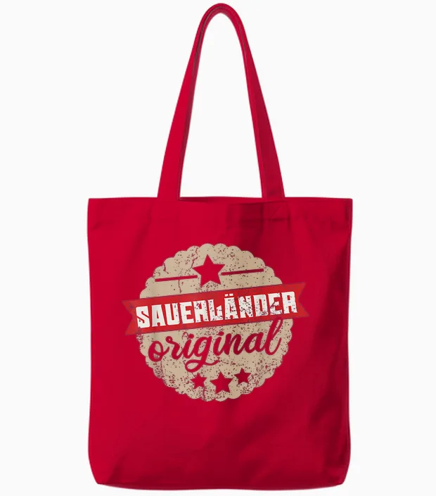 Sauerland Sauerländer Original Tote Bags in Red