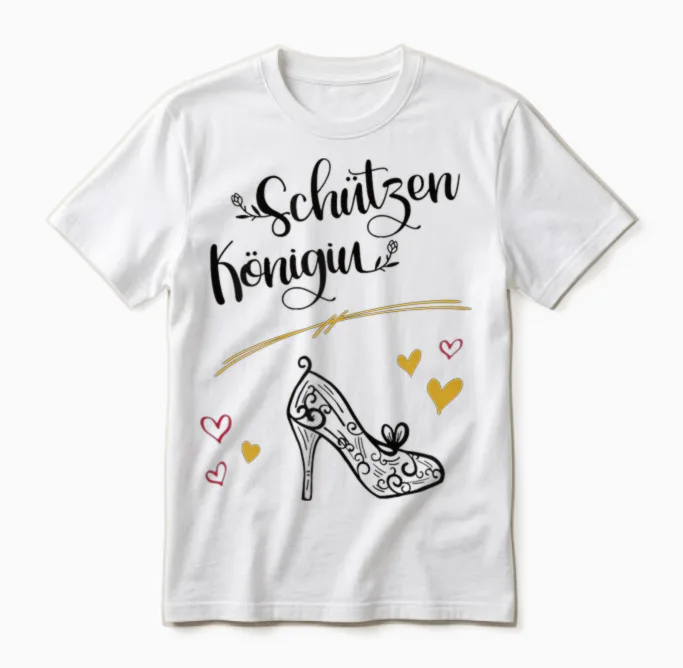 Königin Schützenfest Schützenkönigin Verein Schützenkönig Unisex T-Shirt in White