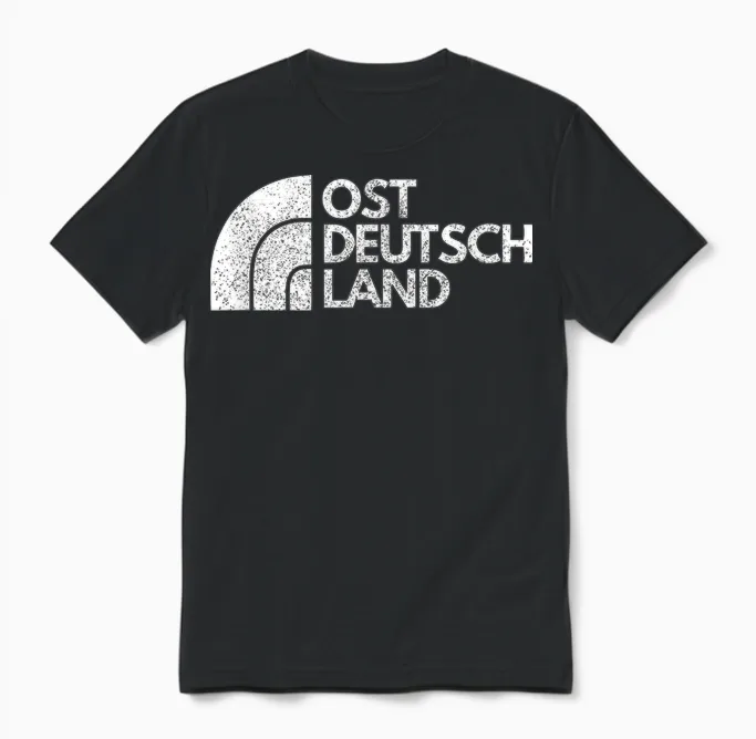 Vintage T-Shirt East Germany the East Gift Idea, Black Unisex T-Shirt in Black