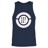 Chicks Who Drive Sticks Design Women's T-Shirts Unisex Tank Top - Navy – 2
