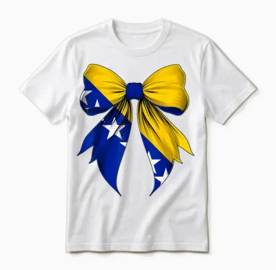Bosnien-Herzegowina-Flagge, Bosnien Und Herzegowina, Band Unisex T-Shirt - White