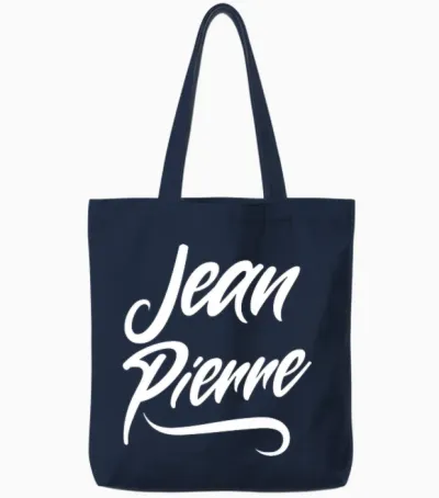 Homme Homme Garçons Idée Cadeau Drôle Humour Prénom Jean-Pierre T-Shirt Haut De Gamme Tote Bags - Navy