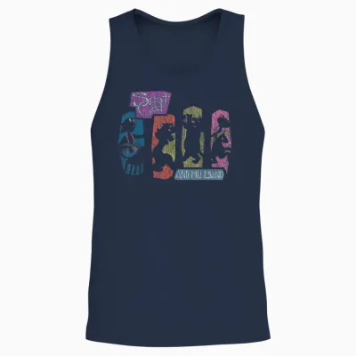 Disney the Aristocats Scat Cat and His Band T-Shirt, Black, S Unisex Tank Top - Navy