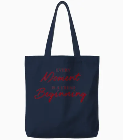 Valentine Quotes Tote Bags - Navy