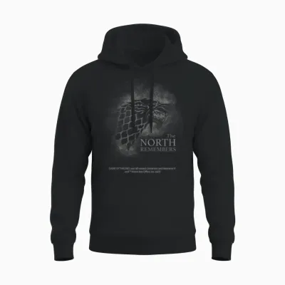 Game of Thrones the North Remembers Quote Unisex Hoodie - Black