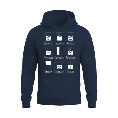 Oboe Water Orchestra Musician Oboist Optimist Unisex Hoodie - Navy