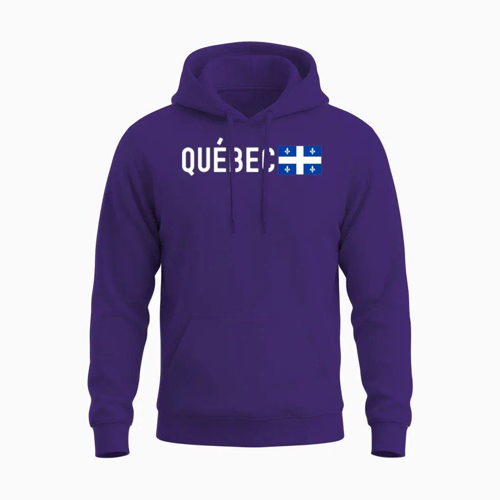 Drapeau Du Québec | Provinces & Territores Du Cana Unisex Hoodie in Purple