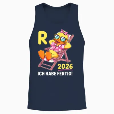 Duck I Have Ready Retirement Woman Retirement 2026 Unisex Tank Top - Navy