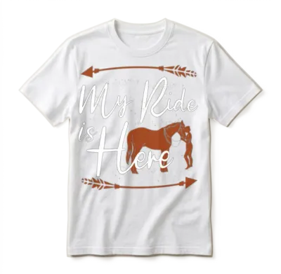 Rodeo, Western Horse Back Riding, Horse Lover Unisex T-Shirt - White