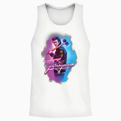 Stranger Things : Steve Harrington Is Still the Babysitter T-Shirt, Black, S Unisex Tank Top - White