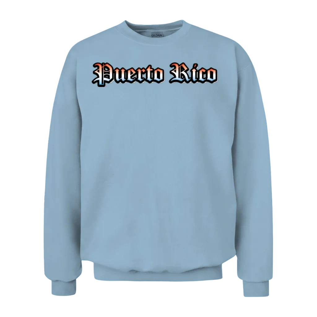 Puerto Rico Gothic Unisex Sweatshirt - Light Blue