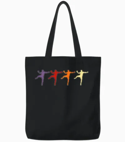 Handball Retro Tote Bags - Black