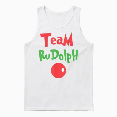Team Rudolph - Rudolph the Red Nose Reindeer Unisex Tank Top - White