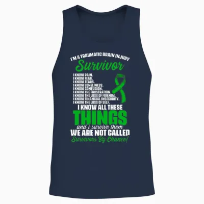 Traumatic Brain Injury Survivor Support Tbi Surviv Unisex Tank Top - Navy