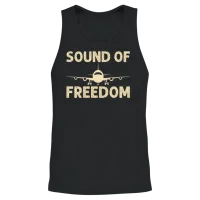 Jet Noise Sound of Freedom Model Kit Builders Airc Unisex Tank Top - Black – 2