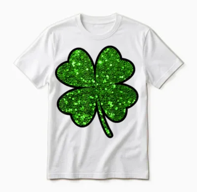 St. Patrick's Day Clover Green Ireland Costume Party Unisex T-Shirt - White