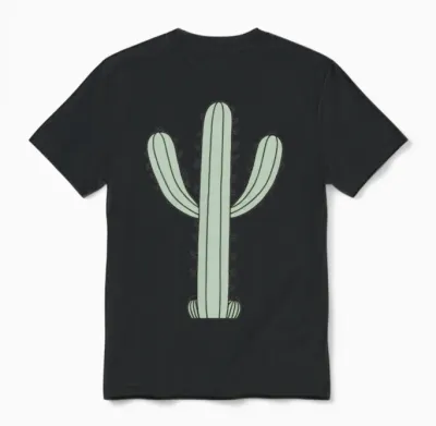 Cactus Enduring Love Unisex T-Shirt - Black
