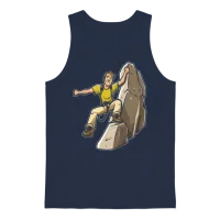 Hiking Hike Cool — & Outdoors Gift Unisex Tank Top - Navy – 1