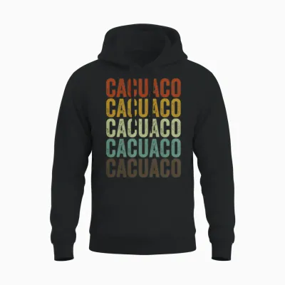 Cacuaco Angola Retro Vintage Unisex Hoodie - Black