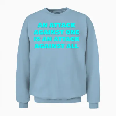 An Attack Against One Unisex Sweatshirt - Light Blue