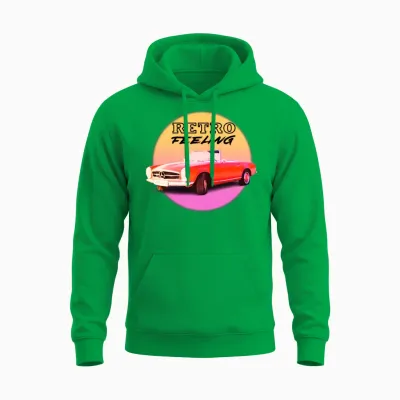 Retro Car Feeling 1 Unisex Hoodie - Irish Green